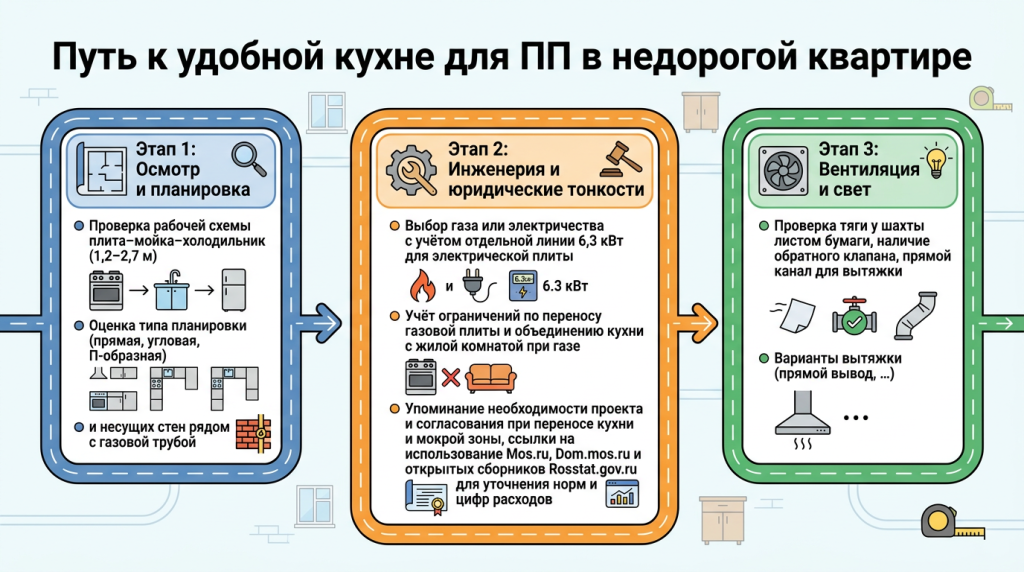 Путь к удобной кухне для ПП